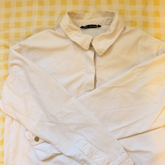 ZARA - 100% COTTON DENIM JACKET - XS - Picture 9 of 11